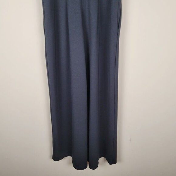 Aritzia Babaton Size 4 Mikey Jumpsuit Wide Leg Crop Sleeveless Stretch Black - Picture 6 of 12